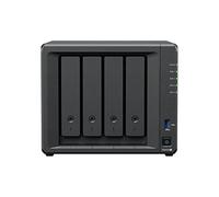 Synology DS423+ 4-Bay Diskstation NAS (Intel Celeron J4125 de 4 núcleos, 2 GB de RAM, 2 puertos RJ-45 1 GbE LAN), paquete de 40 TB con 4 discos duros Seagate IronWolf NAS de 10 TB