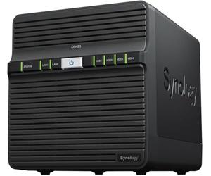 Synology DS423 - Estación de disco NAS de 4 bahías (Realtek RTD1619B de 4 núcleos, 1,7 GHz, 2 GB DDR4 RAM, 2 puertos RJ-45 1 GbE LAN), paquete de 16 TB con 4 discos duros Seagate IronWolf NAS