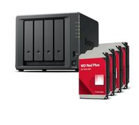 Synology DS425+ 24TB Bundle Western Digital (4X 6TB WD Red Plus) 4 Bay Desktop NAS; con procesador Intel Celeron J4125 de cuatro núcleos, 2 GB de RAM DDR4