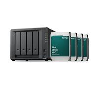 Synology DS425+ 4-Bay - Estación de Disco NAS (Intel Celeron J4125 de 4 núcleos, 2 GB de RAM, 2 Puertos RJ-45 1 GbE LAN), Paquete de 16 TB con 4 HAT3300-4T
