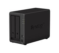 Synology DS723+ 2-Bay Diskstation NAS (AMD Ryzen™ 4 Threads R1600 Dual-Core 2 GB RAM 2 x RJ-45 1GbE puerto LAN), paquete de 16 TB con 2 discos duros de 8 TB