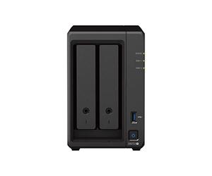 Synology DS723+ 2-Bay Diskstation NAS (AMD Ryzen™ 4 Threads R1600 Dual-Core 2 GB RAM 2 x RJ-45 1GbE puerto LAN), paquete de 2 TB con 2 x 1TB Seagate IronWolf NAS HDDs