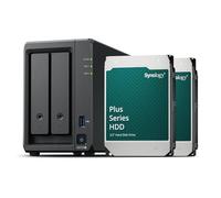 Synology DS725+ 2-Bay Diskstation NAS (AMD Ryzen 4 Threads R1600 Dual-Core 4 GB RAM 2 Puertos RJ-45 1GbE LAN), Paquete de 8TB con 2 x HAT3300-4T