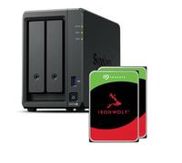 Synology DS725+ 20TB Bundle (Seagate Ironwolf 2X 10TB) 2 Bay Plus Serie con Ryzen R1600, 4 GB de RAM (32 GB máximo), 1 x 2,5 GbE, 1 x 1 GbE, 2 ranuras M.2 NVMe. Expansión DX525 disponible a través de