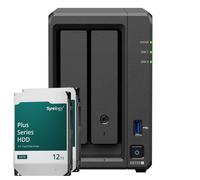 Synology DS725+ 24TB Plus HDD NAS bundle NAS incl. 2 discos duros SATA de 3,5 pulgadas Synology Plus de 12 TB