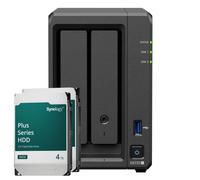 Synology DS725+ 8TB Plus HDD NAS bundle NAS incl. 2 discos duros SATA de 3,5 pulgadas Synology Plus de 4 TB