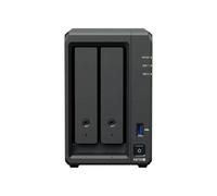 Synology DS725+ 8TB (Synology HAT33) Serie Plus de 2 bahías con Ryzen R1600, 4 GB de RAM (32 GB máx.), 1 x 2,5 GbE, 1 x 1 GbE, 2 Ranuras M.2 NVMe. Expansión DX525 Disponible a través de Tipo C.