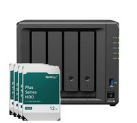 Synology DS925+ 48TB Plus HDD NAS Bundle NAS incl. 4 discos duros SATA de 3,5 pulgadas Synology Plus de 12 TB