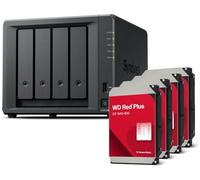 Synology DS925+ Bundle Western Digital (WD Red Plus 4X 4 TB) 4Bay Desktop NAS, 2.5 GbE, 4 GB de RAM