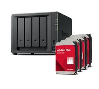Synology DS925+ Bundle Western Digital (WD Red Plus 4X 6TB) 4Bay Desktop NAS, 2,5 GbE, 4 GB de RAM
