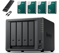Synology DS925+ NAS Server Pack de 4 bahías (8 GB de RAM, 32 TB HDD) - 4 x 8 TB Synology NAS HDD, dispositivo de almacenamiento en red de escritorio de alto rendimiento - Incluye SSD externo de 512 GB
