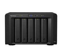 Synology DX517 5000GB Escritorio Negro Unidad de Disco Multiple - Unidad de Disco múltiple (Unidad de Disco Duro, 5 TB, Unidad de Disco Duro, SSD, 50 TB, SATA, 1000 GB)