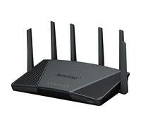 Synology - RT6600ax Router WiFi6 1xWAN 3xGbE 1x2.5Gb router inalámbrico Tribanda (2,4 GHz/5 GHz/5 GHz) Negro