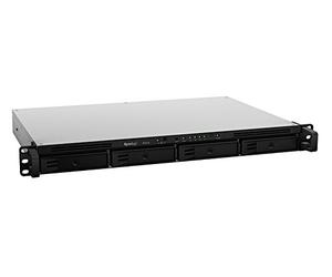 Synology RX418 Unidad de Disco Multiple Bastidor (1U) Negro, Gris - Cajas de Disco Duro (Unidad de Disco Duro, SSD, 56 TB, SATA, Serial ATA II, Serial ATA III, Bastidor (1U), Negro, Gris, 3