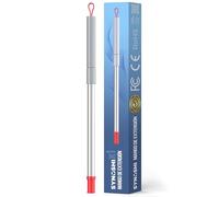 Synoshi Pro Mango Extensible para Cepillo Eléctrico Ajustable | 580-747 mm. Aluminio ligero con bloqueo seguro. Para zonas altas y exteriores.