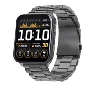 synsing Correa de titanio para Garmin Venus X1, 24 mm, correa de metal de liberación rápida con hebilla integrada como repuesto para el reloj Garmin Venu X1, 24mm, Titanio, Sin gemas