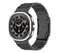synsing Correa de titanio para Samsung Galaxy Watch 7 Ultra, no Gap con correa de hebilla integrada, accesorio de repuesto para Galaxy Watch Ultra 47 mm (2024), color negro