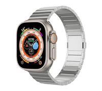 synsing - Correa magnética de titanio ultra 2 compatible con Apple Watch Ultra, 49 mm, 45 mm, 44 mm, 42 mm, 41 mm, 40 mm, 38 mm, correa de metal de titanio para iWatch, color a juego, color plateado,