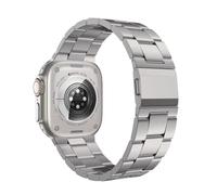 synsing Correa magnética de titanio Ultra 2 compatible con Apple Watch Ultra de 49 mm, 45 mm, 46 mm, 44 mm, 42 mm, correa de metal de titanio para iWatch, color de titanio a juego