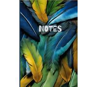 SYNTARA A5 Ruled/Lined Hardcover Notebook/Journal/Diary 140 Pages 6'' * 9''inches Nature-Inspired Theme, Colorful Birds Feathers Pattern Design( Dark ... And Women and Perfect Gift for Every Occasion