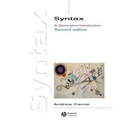 Syntax: A Generative Introduction (Introducing Linguistics)
