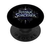 Syntax Sorcerer Code Programmer Developer Tech PopSockets PopGrip Adhesivo