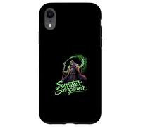 Syntax Sorcerer Coding Wizard Funny Programmer Carcasa para iPhone XR