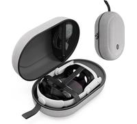 Syntech Funda de Gran Transporte rígida Estuche Protectora Compatible con Meta Quest 3S/Oculus Quest 3/2/Pro/Pico4 Accesorios Auriculares VR con Correa Elite, mandos táctiles y Accesorios