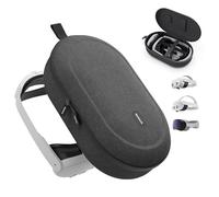 Syntech Funda de Transporte rígida, Estuche Protector Compatible con Meta Quest 3S/Quest 3/Oculus Quest2/VP/Pico4 con Auriculares de VR Correa Elite, mandos táctiles y Otros Accesorios (Negro)