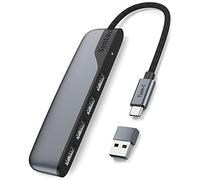 Syntech USB C Hub, 4 Ports Typ C auf USB 3.0 Hub mit einem USB C Adapter, Thunderbolt 3 Splitter, Kompatibel mit MacBook Air, iPhone 15 Pro/Pro MAX, Galaxy, Surface Go, XPS, iPad