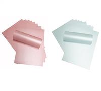 Syntego 20 Hojas de papel brillante A4 de doble cara 120gsm Adecuado para impresoras de inyección de tinta y láser 10 de cada uno (Rosa y azul)