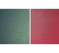 Syntego 20 Hojas de papel navideño A4 de 120 gsm con brillo nacarado rojo y verde, 10 hojas de cada una a doble cara (Verde)