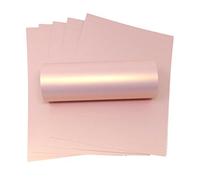 Syntego Cartulina decorativa de color rosa, tamaño A4 de 300 g/m2 con reflejos nacarados y dorados, de doble cara