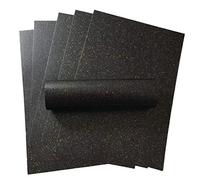 Syntego Cartulina iridiscente carbón 300gsm artesanía, Negro, 10 hojas A4