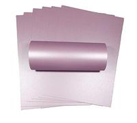 Syntego - Cartulinas decorativas de color violeta claro perlado brillante, tamaño A4, 300 g/m², con color a doble cara, ideales para tarjetas decorativas (10 unidades)