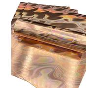 Syntego Oro rosa, 5 hojas A4, cartulina holográfica premium con efecto lava, cubierta de 240 g/m²