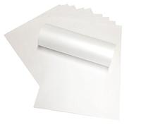 Syntego - Papel blanco satinado A4, 120 g/m², doble cara, apto para impresoras de inyección de tinta y láser, 10 láminas, color blanco brillante