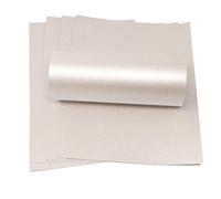 Syntego - Tarjeta de felicitación (tamaño A4, 300 g/m²), color marfil con efecto iridiscente.