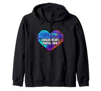 Synth Music Producer Analog Heart Digital Soul Sudadera con Capucha