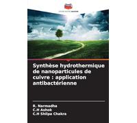 Synthèse hydrothermique de nanoparticules de cuivre : application antibactérienne