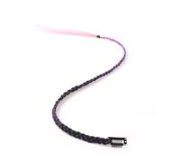 Synthetic 8 Pcs/Lot Clip-in Extensions For Women Rainbow 22 Inch Braid Hair Extension With Clip Ombre Hairpiece(A_22INCHES)