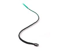 Synthetic 8 Pcs/Lot Clip-in Extensions For Women Rainbow 22 Inch Braid Hair Extension With Clip Ombre Hairpiece(BLACK GREEN_22INCHES)