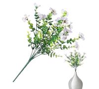 Synthetic Blossoms - Natural Looking Satin Violet Ornaments, 35x19cm Fake Floral Ensemble for Outdoor Patio, Elegant Decoration with Authentic Charm, Interior Design, Duplicate Posy for Bathroom