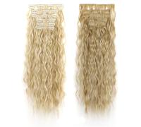 Synthetic Clip In Hair Extensions 6PCS Set Kinky Curly 24inch Long On Hairpiece Style For Women Daily Party(27M613)