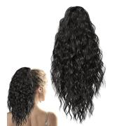 Synthetic Hair Ponytail - Loose Wave Extension, Lightweight Thick Length Booster with Strong Hold Claw Mechanism, Hair Styling Accessory, Ideal for Women Gatherings Performances