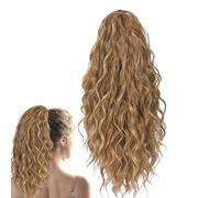 Synthetic Hair Ponytail - Loose Wave Extension, Lightweight Thick Length Booster with Strong Hold Claw Mechanism, Hair Styling Accessory, Ideal for Women Gatherings Performances