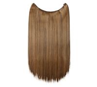 Synthetic Invisible No Clips In Hair Extensions Secret Fish Line Hairpieces Fake For Women(Color 17)