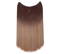 Synthetic Invisible No Clips In Hair Extensions Secret Fish Line Hairpieces Fake For Women(Color 19)