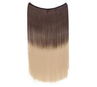 Synthetic Invisible No Clips In Hair Extensions Secret Fish Line Hairpieces Fake For Women(Color 4)