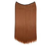 Synthetic Invisible No Clips In Hair Extensions Secret Fish Line Hairpieces Fake For Women(Color 6)